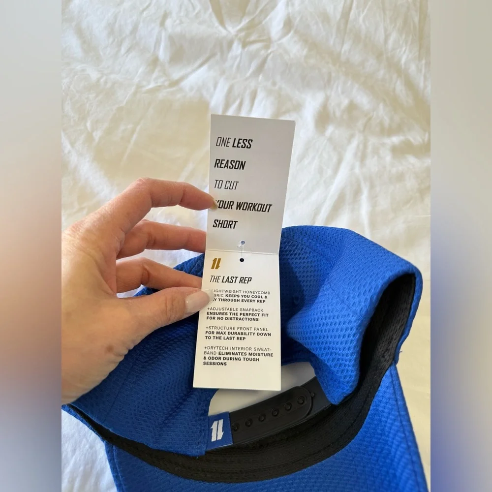 K&F King And Fifth | Size S/M | The Last Rep Blue Snapback Workout Hat Cap NWT - Picture 8 of 8